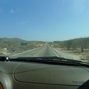 The road to Todos Santos. There is a lots of road work going on there and this part of the drive wasnt particularly scenic. : Baja2011